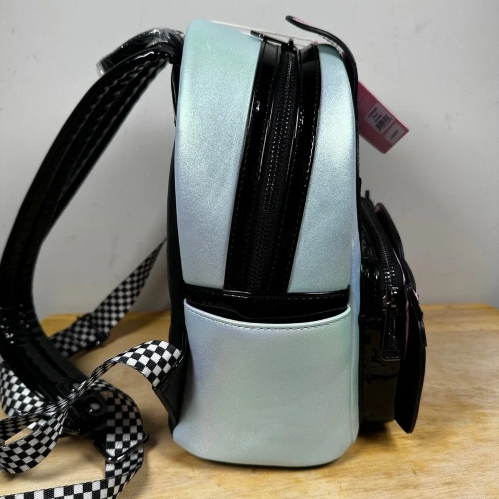 Loungefly Sanrio My Melody Tokyo Speed Mini Backpack‎ Iridescent Blue Race Car